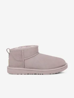 UGG Girls Classic Ultra Mini Boots in Purple