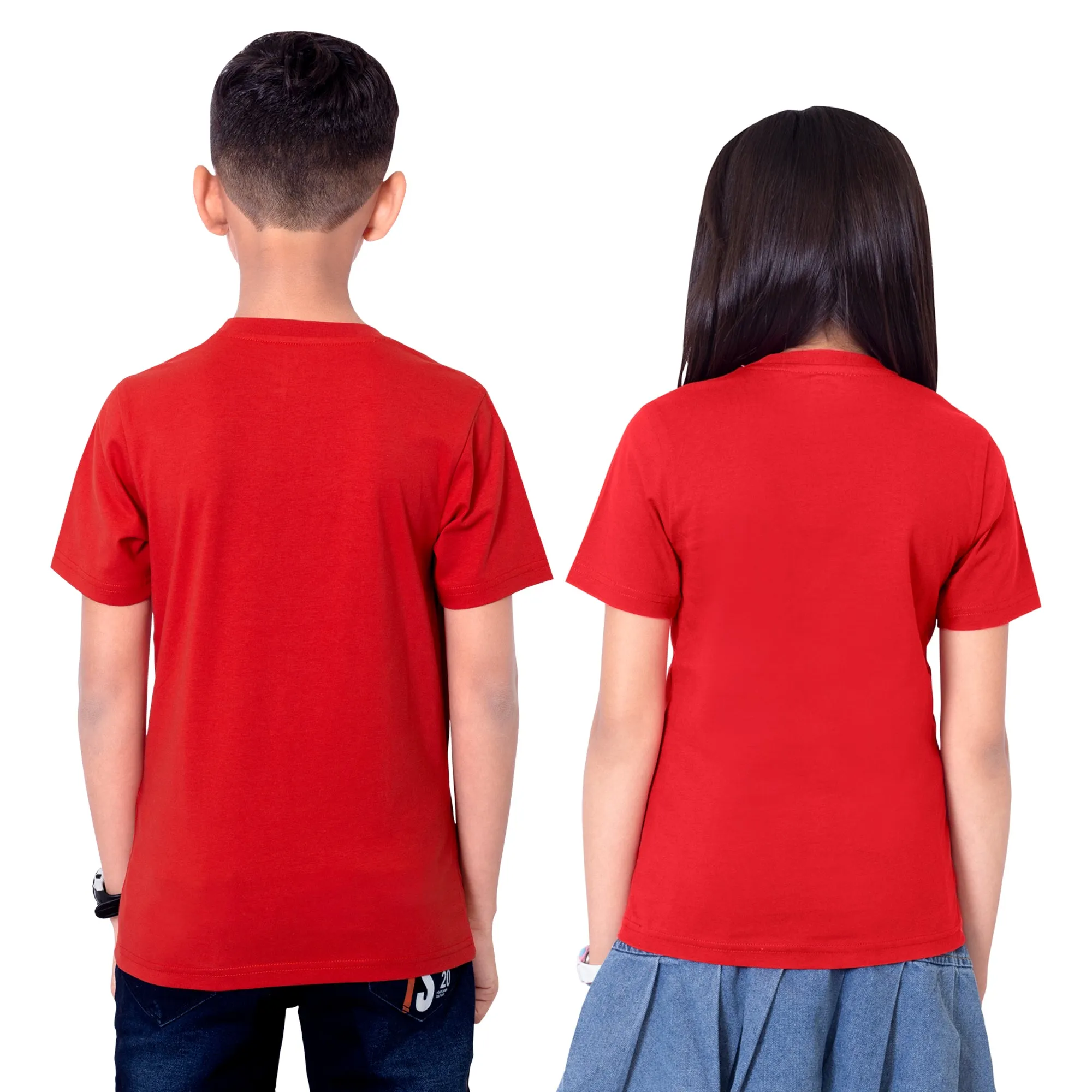 Unisex Classic Red Round Neck T-Shirt