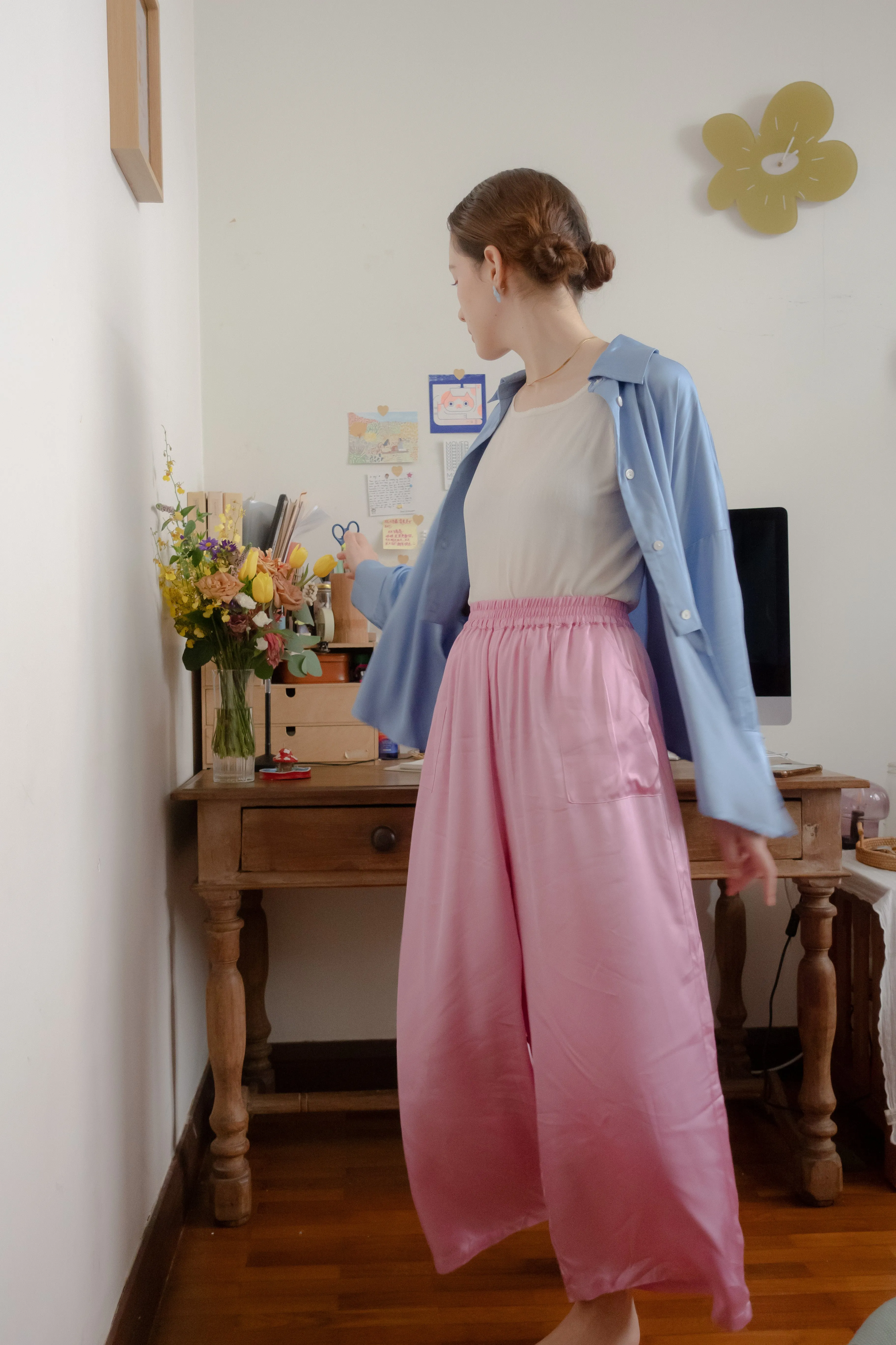 VISION - Relaxed Trousers - Rosy Blush