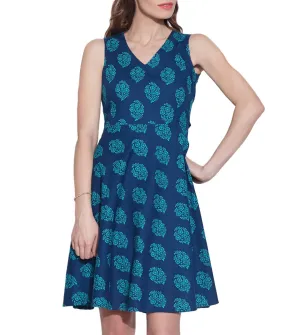 Women Apparels Cotton Printed Dress,Machine Washable,W-CPD34-1629, Size-34 Inch