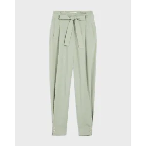 Women Wmf-Kclarat-Relaxed Cuffed Trouser With Paperbag Waist - Pl-Green