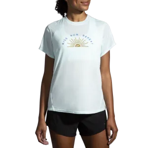 Women's Brooks Distance Graphic Short Sleeve- 221600-430