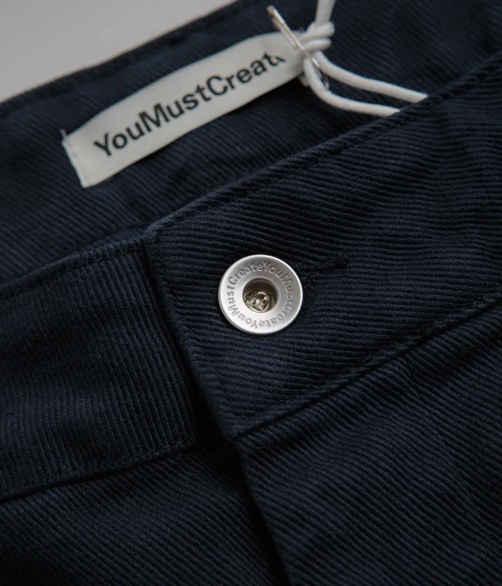 YMC Twisted Seam Trousers - Navy