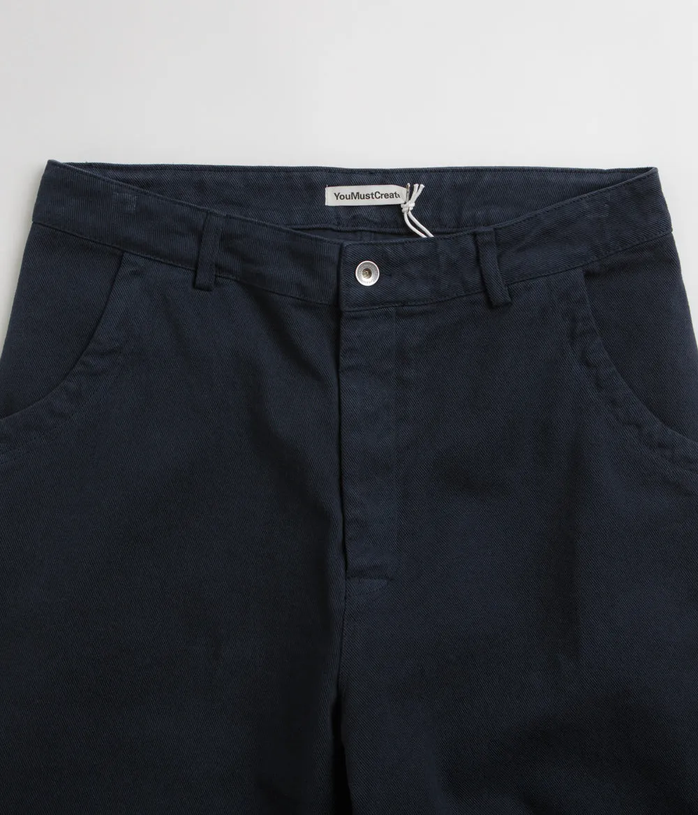 YMC Twisted Seam Trousers - Navy