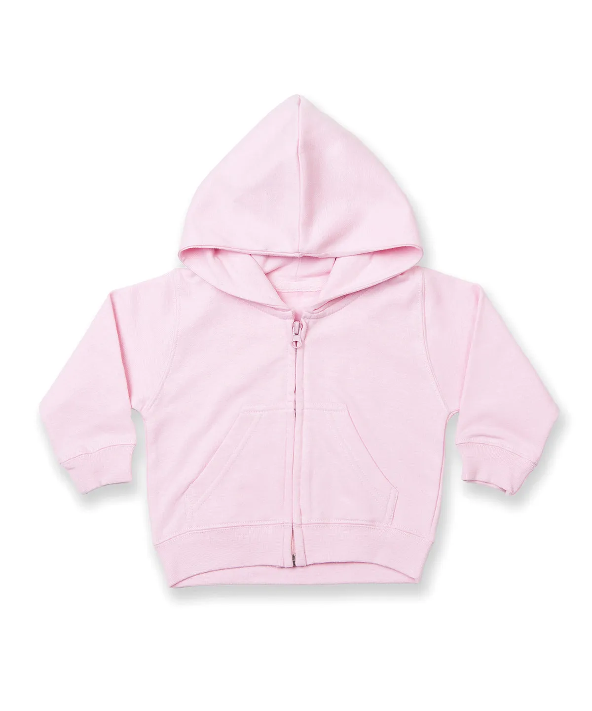 Zip-through hoodie | Pale Pink